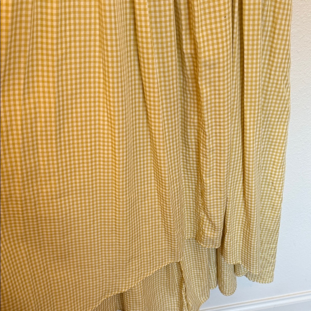 Mustard Seed Yellow Checkered Maxi Dress - Picture 5 of 6